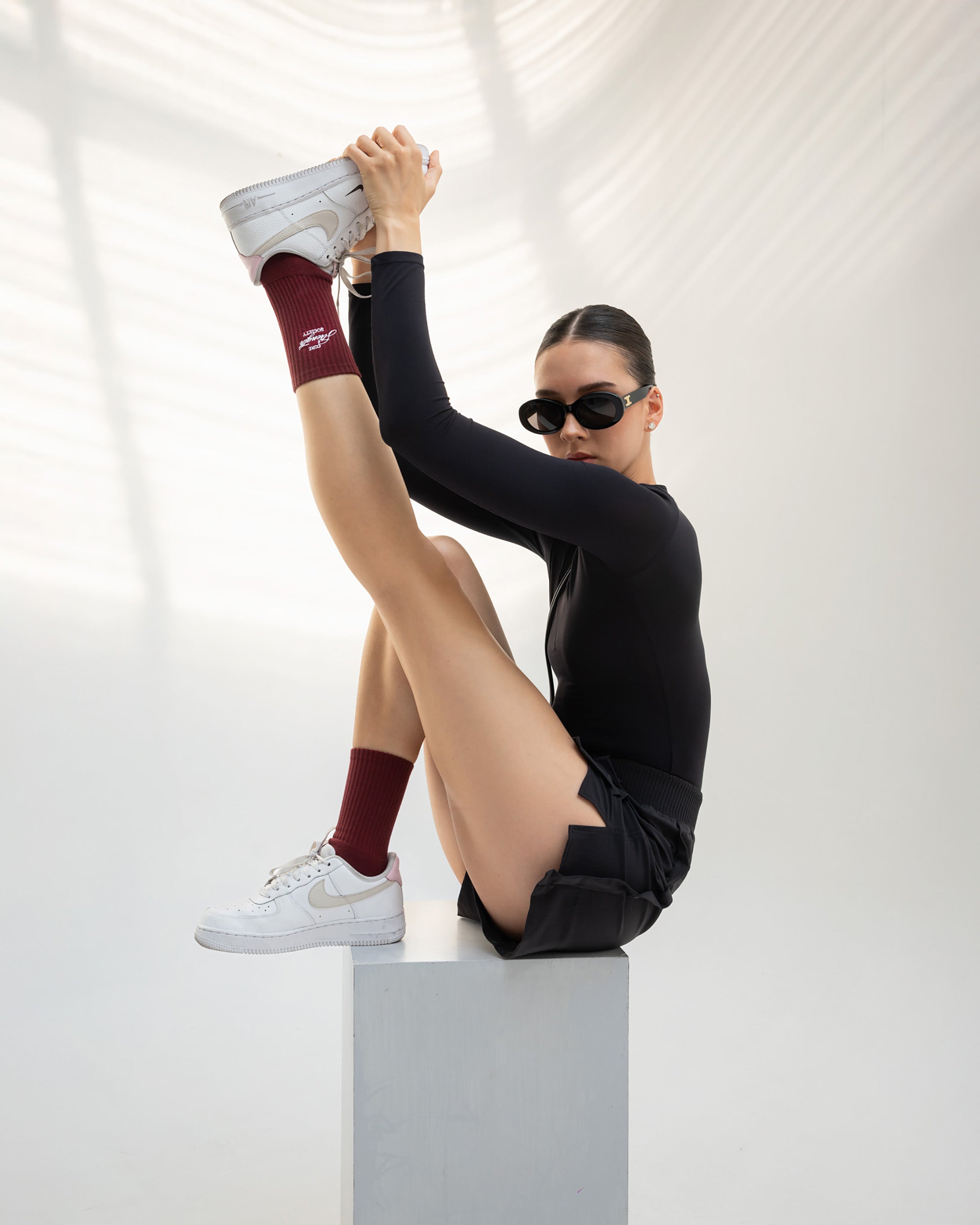 Core Strength Pilates Grip Socks