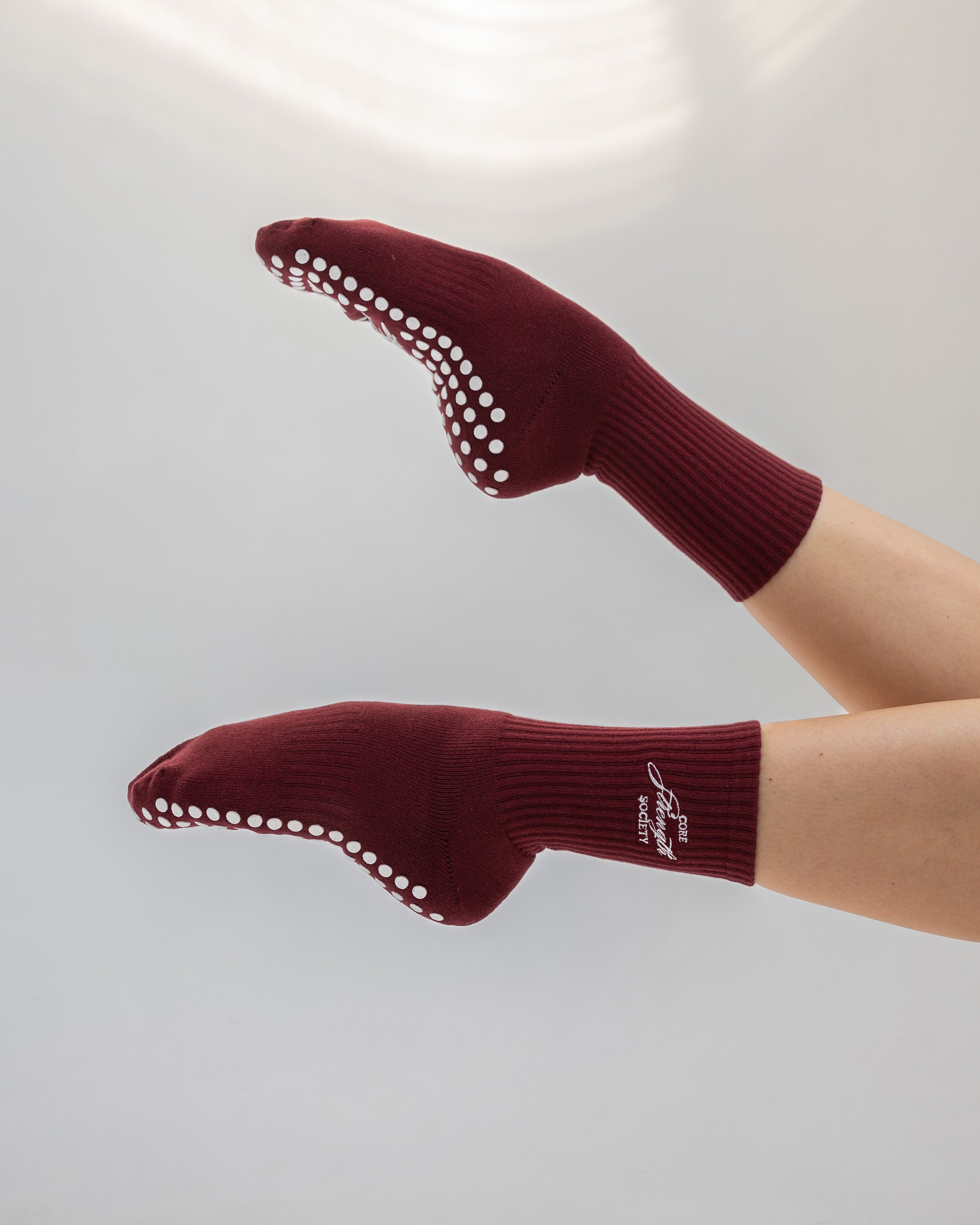 Core Strength Pilates Grip Socks